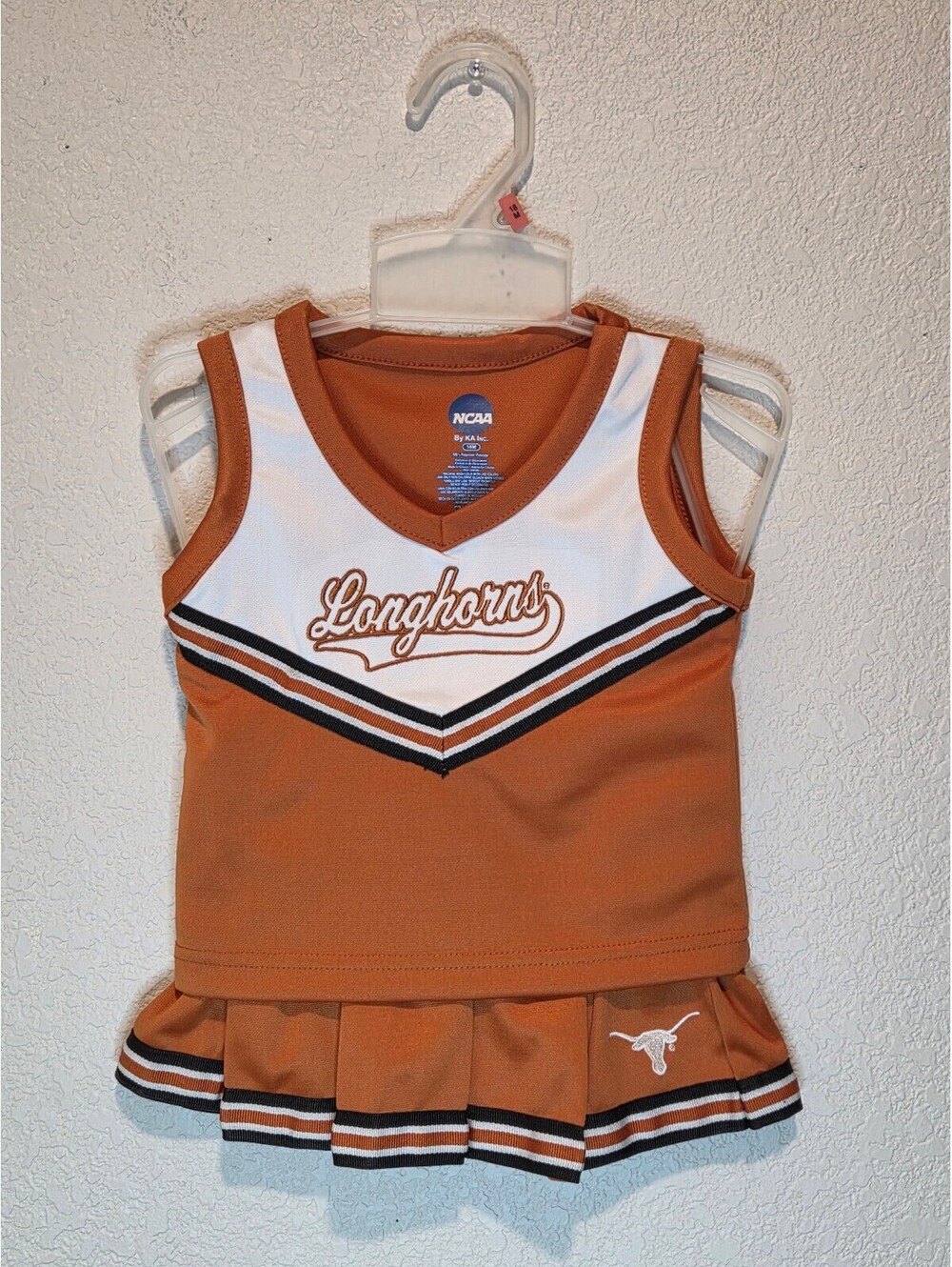 NCAA Longhorns Toddler Cheerleader Outfit 18M